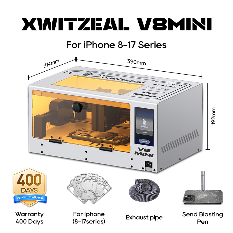 Electronics Repair Tools - Xwitzeal® V8 MINI Laser Glue Removal